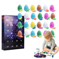 24 Days Christmas Countdown Calendar Dinosaur Eggs Surprise Toys Educational Advent Calendar for Kids