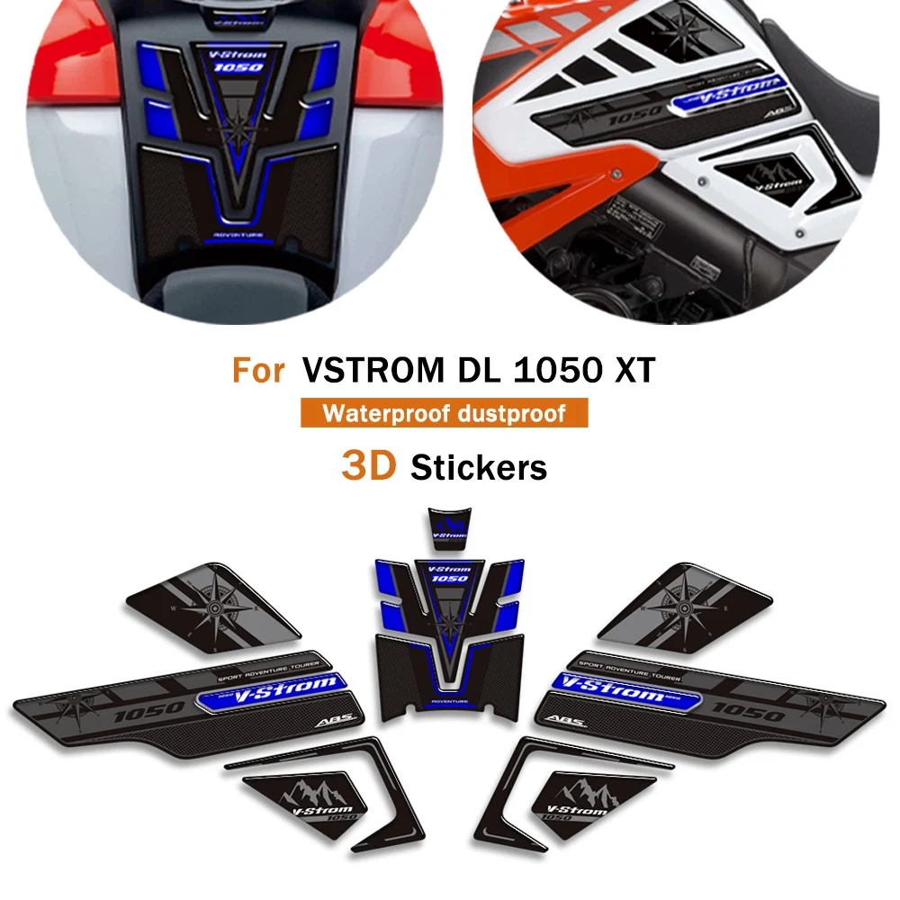 

For V STROM VSTROM DL 1050 XT 1050XT DL1050 Motorcycle 3D rotective Stickers Anti-slip Sticker Gas Tank Decoration Decals