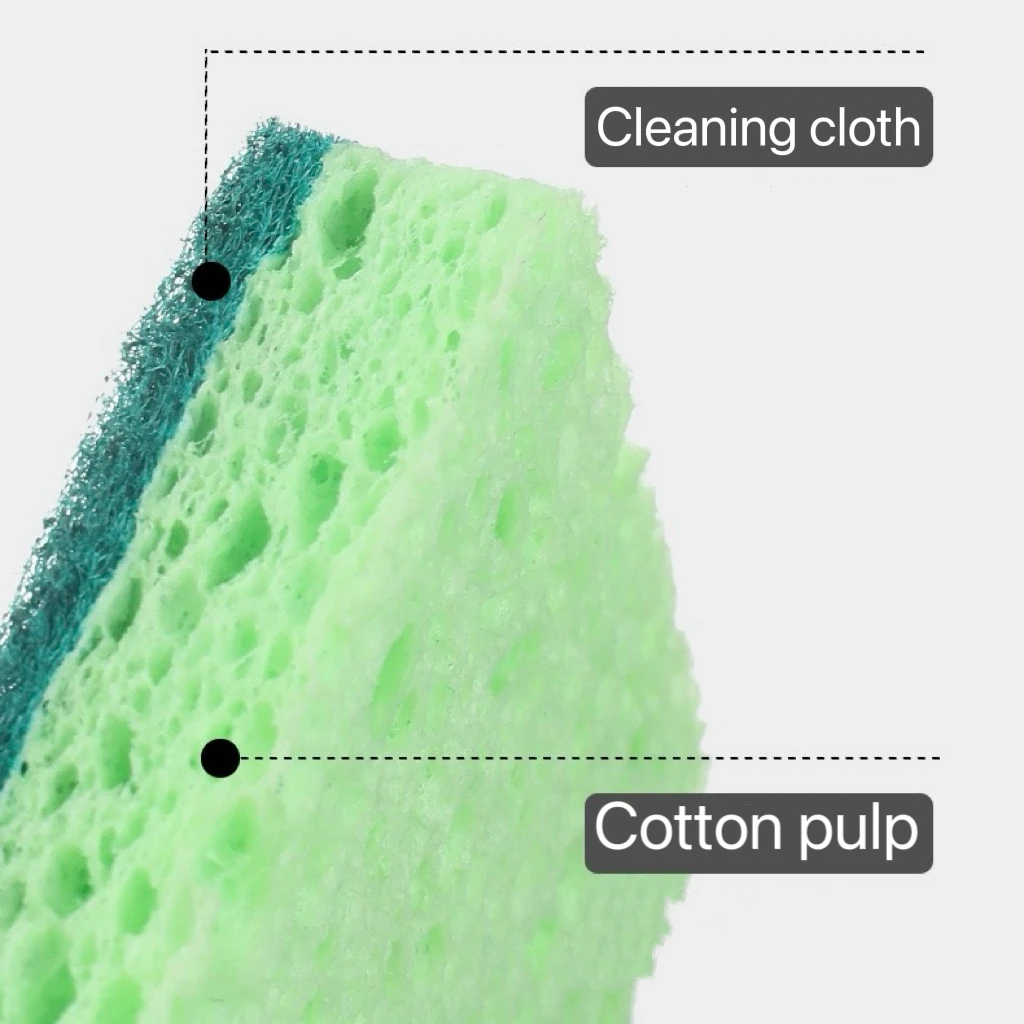 5pcs Dishwashing Sponge Kitchen Nano Emery Magic Clean Rub Pot Rust Focal Stains Sponge Removing Kit Cleaning Brush Sponges