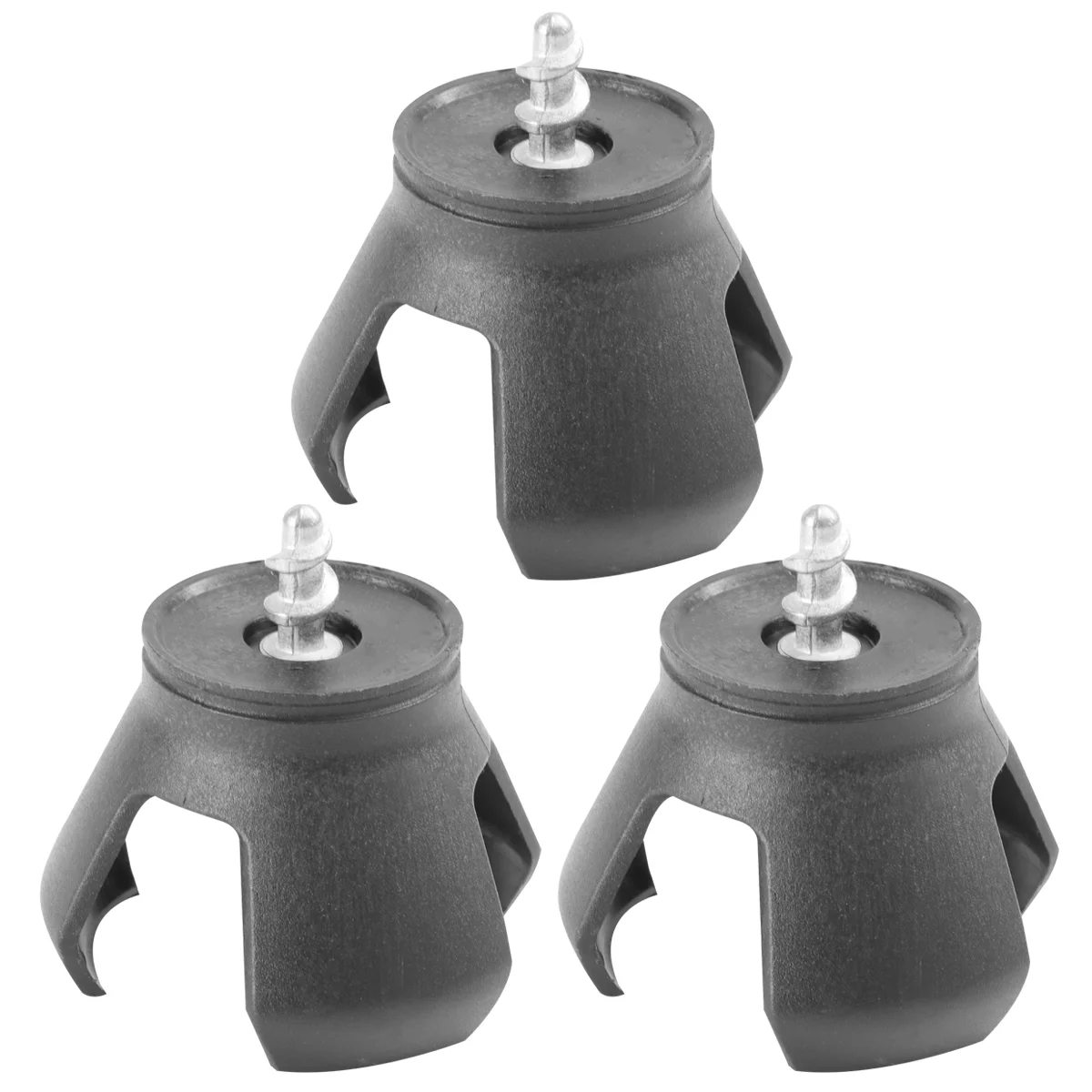 3 Pcs Ball Grabber Gripper Scooping Tool Accessories Portable Picking Black 3-prong Picker