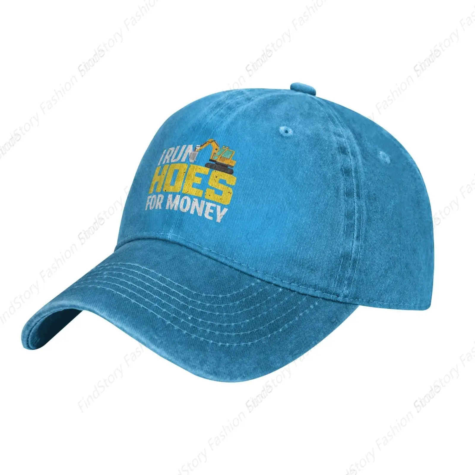 I Run Hoes for Money Czapka z daszkiem Trucker Denim Czapki Bawełniana czapka golfowa dla mężczyzn i kobiet na każdą porę roku