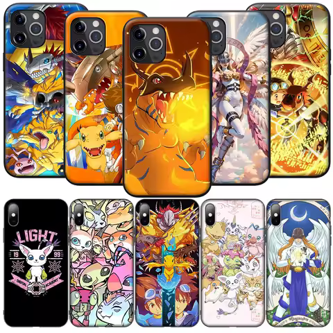 Phone Case MUI4 Anime D-D-Digimon For iPhone 16E 12 11 X XS XR Pro Max 6 6s Plus SE