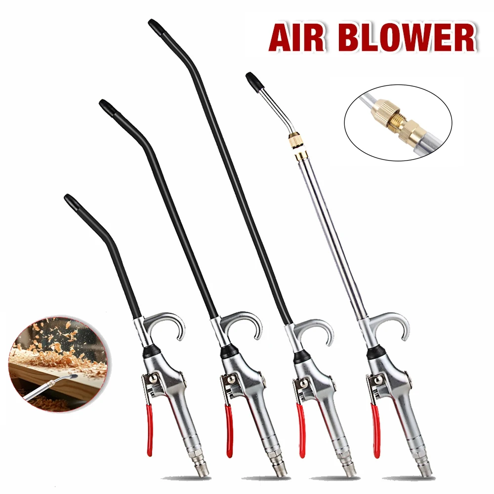 New Air Professional Blow Gun Extensible Zinc Alloy High Pressure Dust Blower for Factory Dirt Car Dust Cleaning Compressor Tool