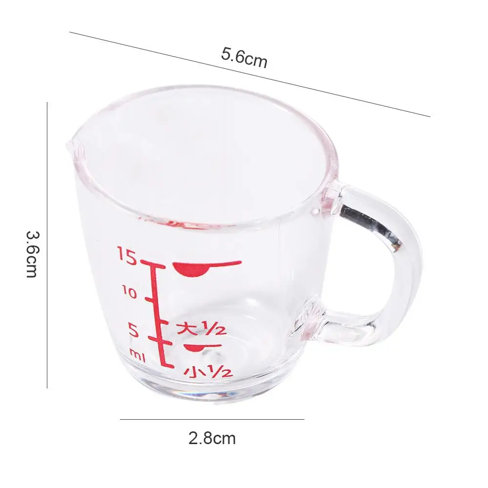 Pointed Transparent Minie Baking Kitchen Tools Graduated Coffee Cup Beaker Milk Powder Cup Measuring Cup