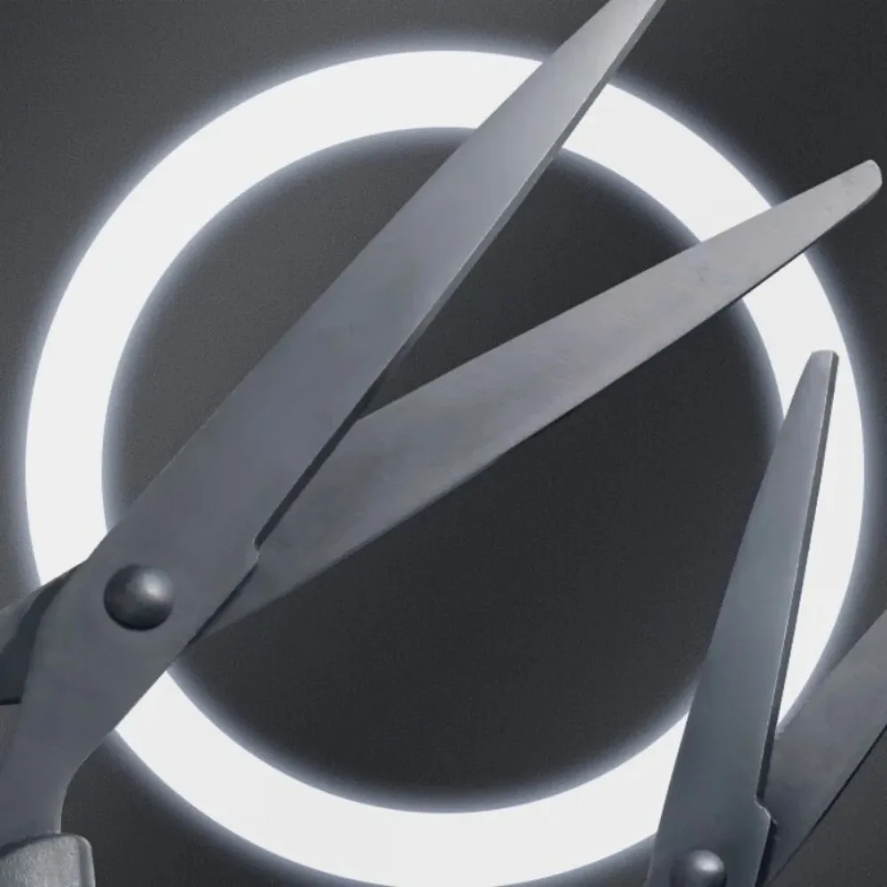 Nożyczki z czarnym ostrzem 160 mm Odporny na zużycie ostrze ze stali nierdzewnej Niełatwe do klejenia Trwałe nożyczki do użytku domowego