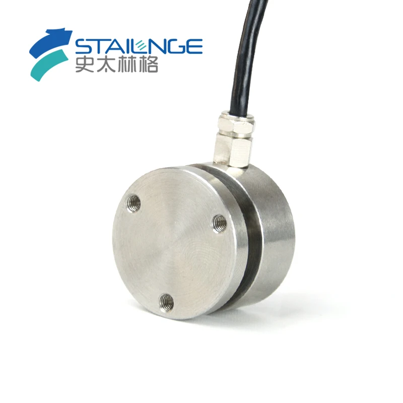 25mm Resistive Strain Gauge Micro Inline Load Cell Bidirectional Tension/Compression Measurement Anti-Interference Impact Fo