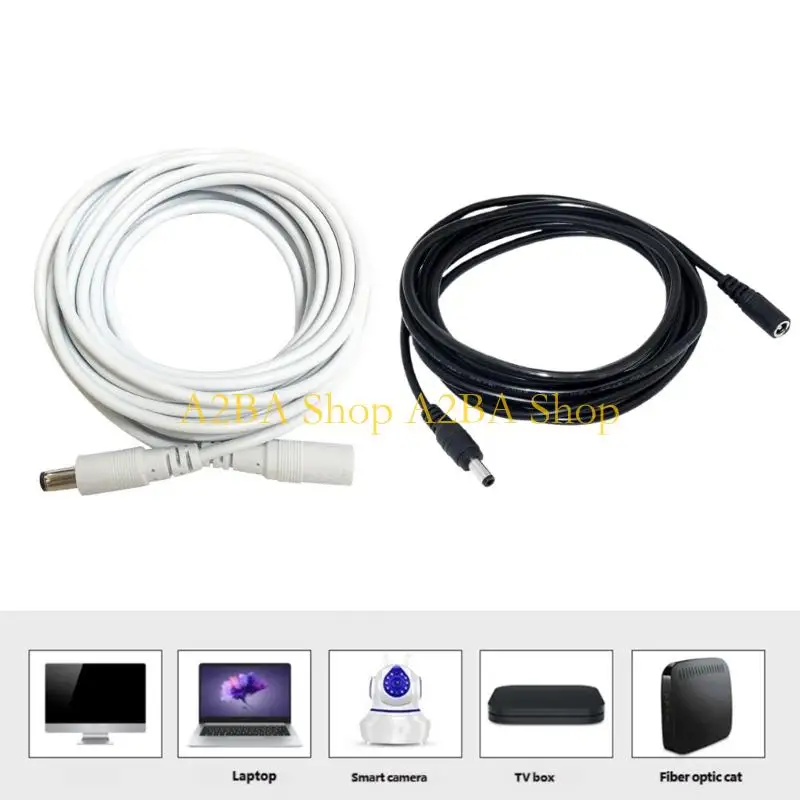 A2BA Power Reach Cable DC5521 Connector Line for Clear Cable Placement Daily
