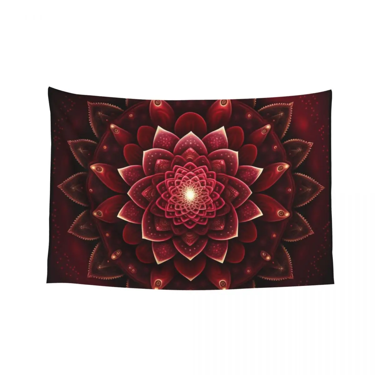 

Mandala tribal colour and pattern, energetic, light, gold, energy, spiritual image, zen Tapestry
