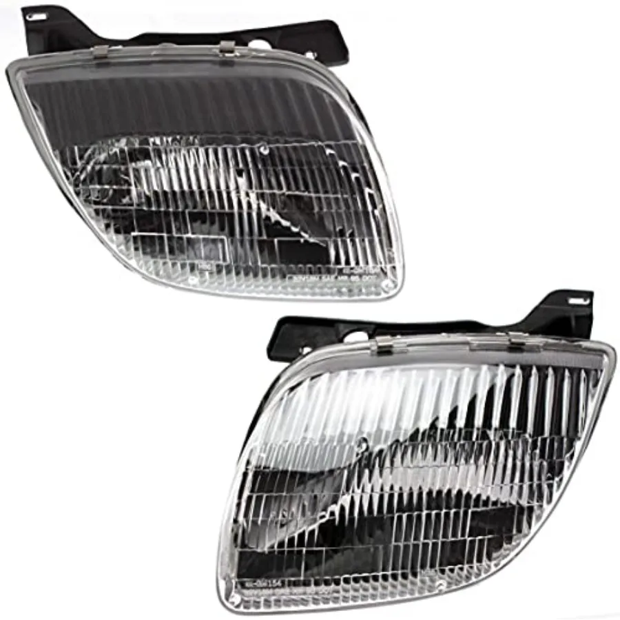 

Headlight Assembly Pair for Pontiac Sunfire GT SE 1995-2002, Halogen With Bulb(s), Replaces# 16530151 16530152