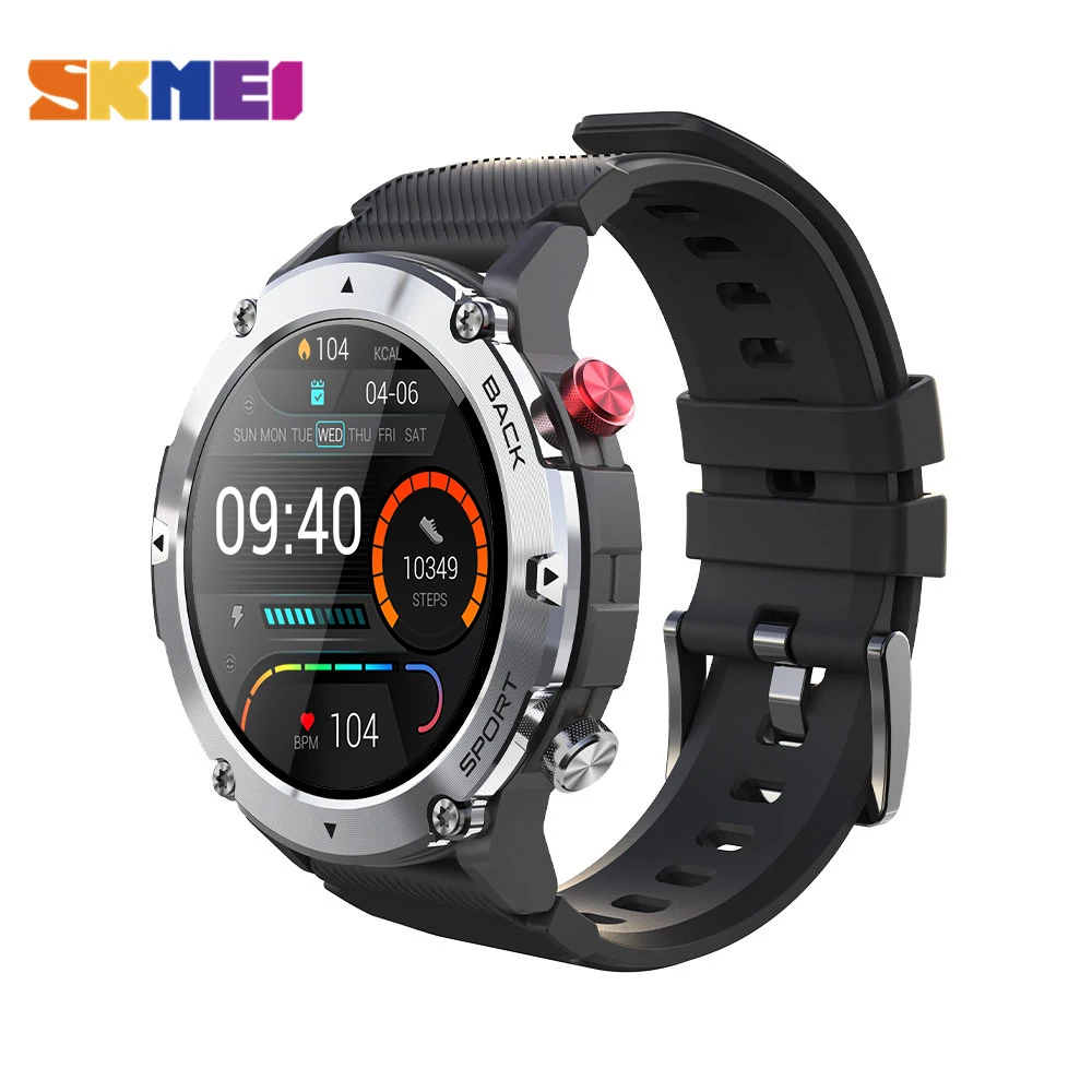 SKMEI New 300mAh Full Touch Bluetooth Call Smartwatch Men Heart Rate Fitness Tracker Smart Watch for iPhone Xiaomi Huawei Phone