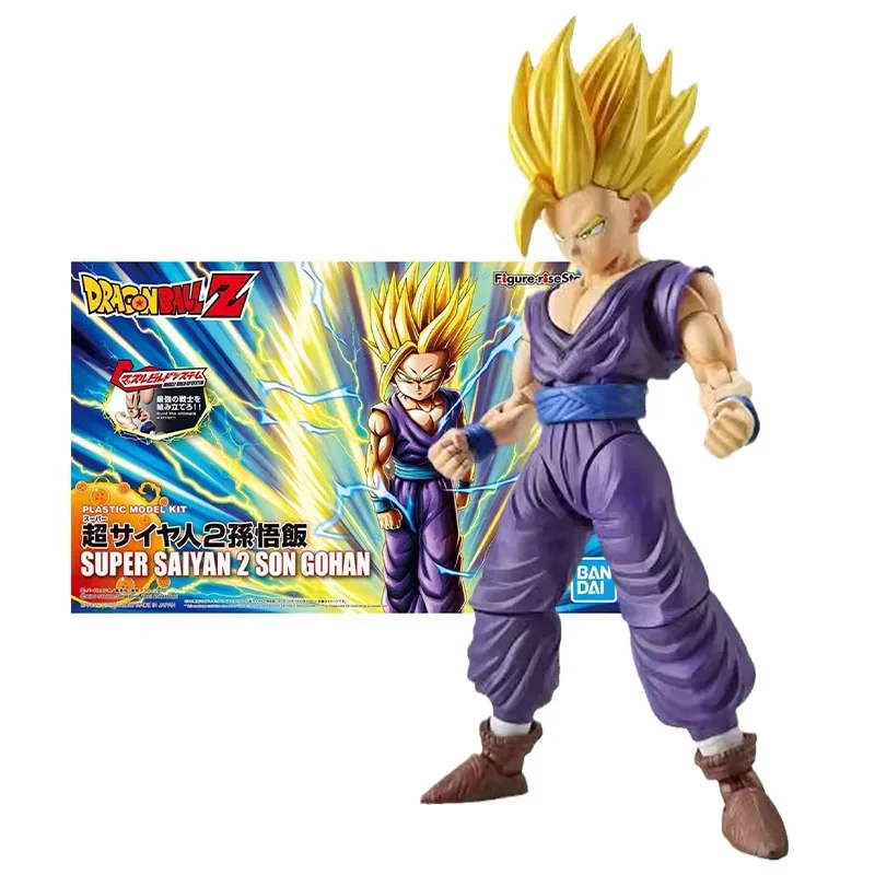 Bandai Genuine Figure Dragon Ball Model Kit Figure-rise Standard Super Saiyan 2 Son Gohan Collection Model Action Figure Toys