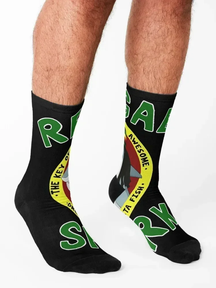 Reggae Shark Team S Nuevo estilo para niñas y niños Los mejores calcetines regalos de invierno Medias hombre regalos de navidad Calcetines masculinos Mujer