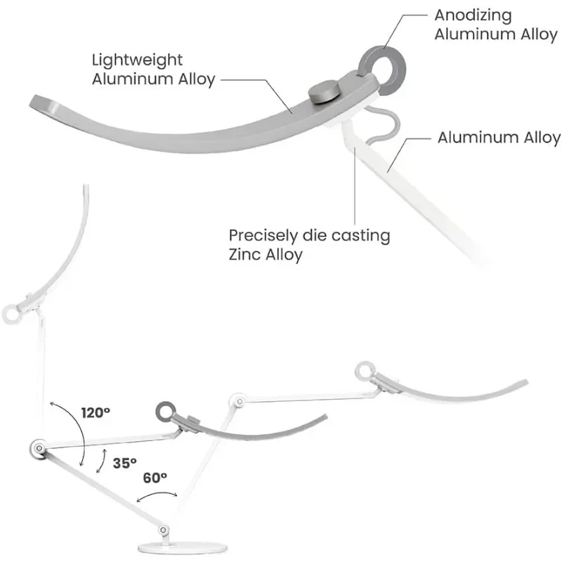 WiT e-Reading Desk Lamp | Eye-caring for Home Office, Reading, Study, Craft | Ultrawide, Bright