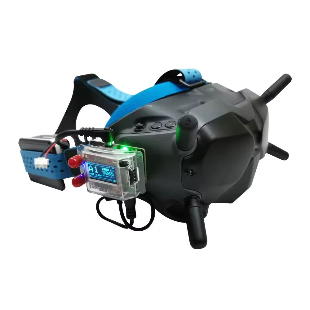 Óculos fpv vrx 5.8g 3.0 plus simulação durável fácil rx protetor de alumínio caso capa vrx módulo montagem titular para dji óculos