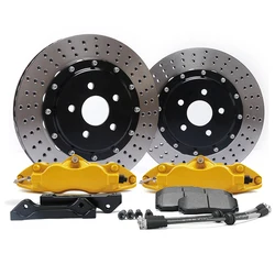 Big Brake kit 9200 Brake Caliper 4 Pot Caliper 330*28 mm Drilled Disc For R17 Kia Honda Toyota 86 Camry Corolla Innova Fortuner