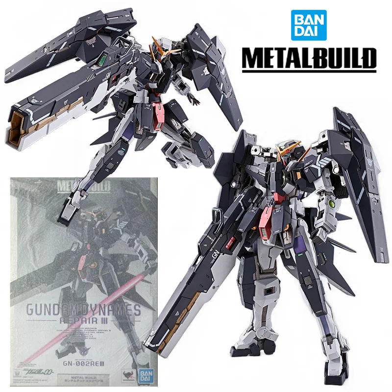 Bandai Metal Build Gundam Dynames Repair 3 18Cm Gundam 00 Anime Original Action Figure Model Kit Toy Birthday Gift Collection