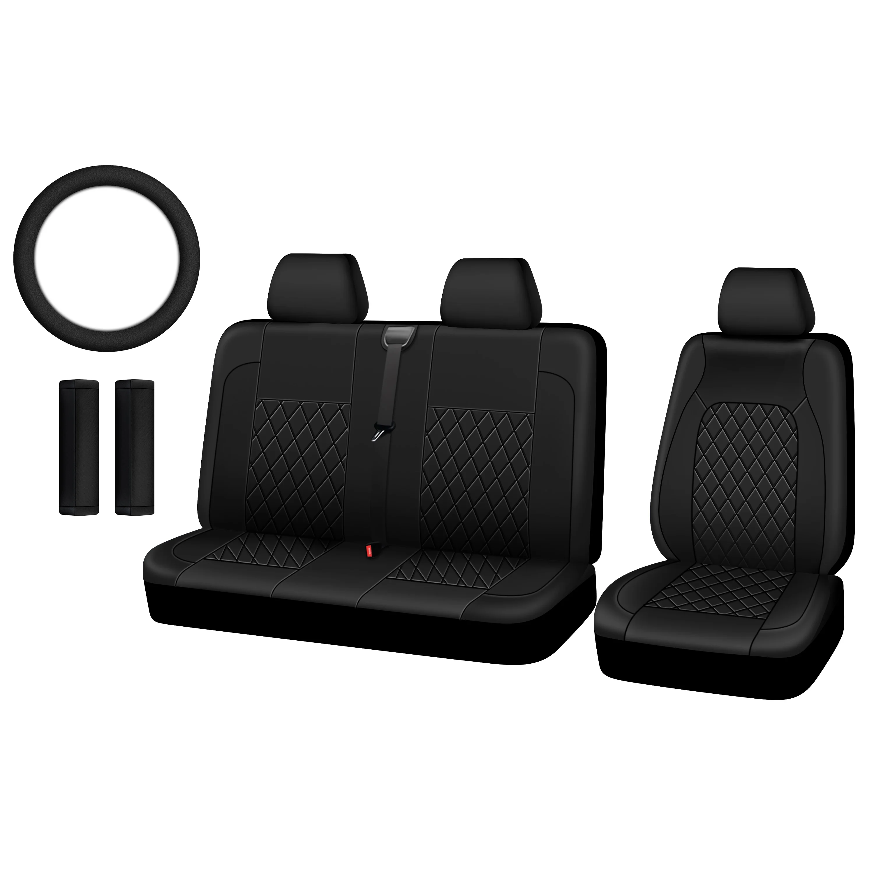 Universal Truck Seat Cover (Including 2 Shoulder Guards and 1 Steering Wheel Cover)