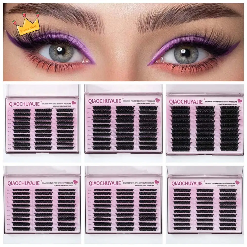 

Наращивание ресниц L завиток накладные ресницы DIY косые крылатые отдельные кластерные ресницы долговечные сегментированные