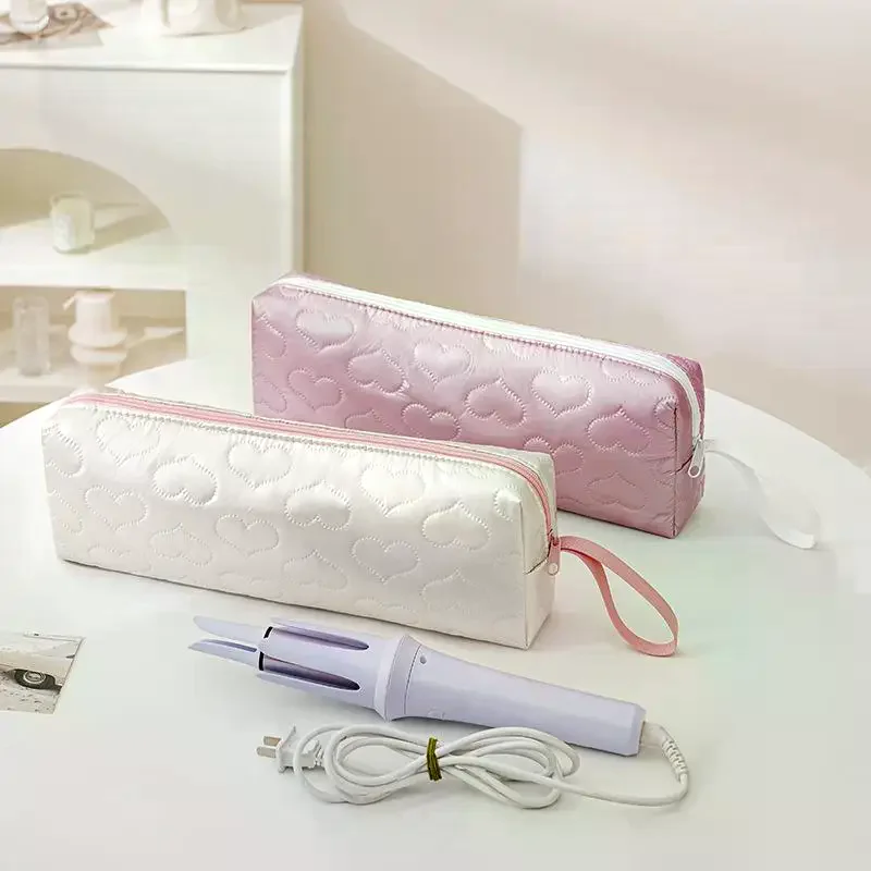 Portable Travel Hair Straightening And Curling Iron Storage Bag Heat Resistant Multi Functional Cosmetic And Toiletries Bag