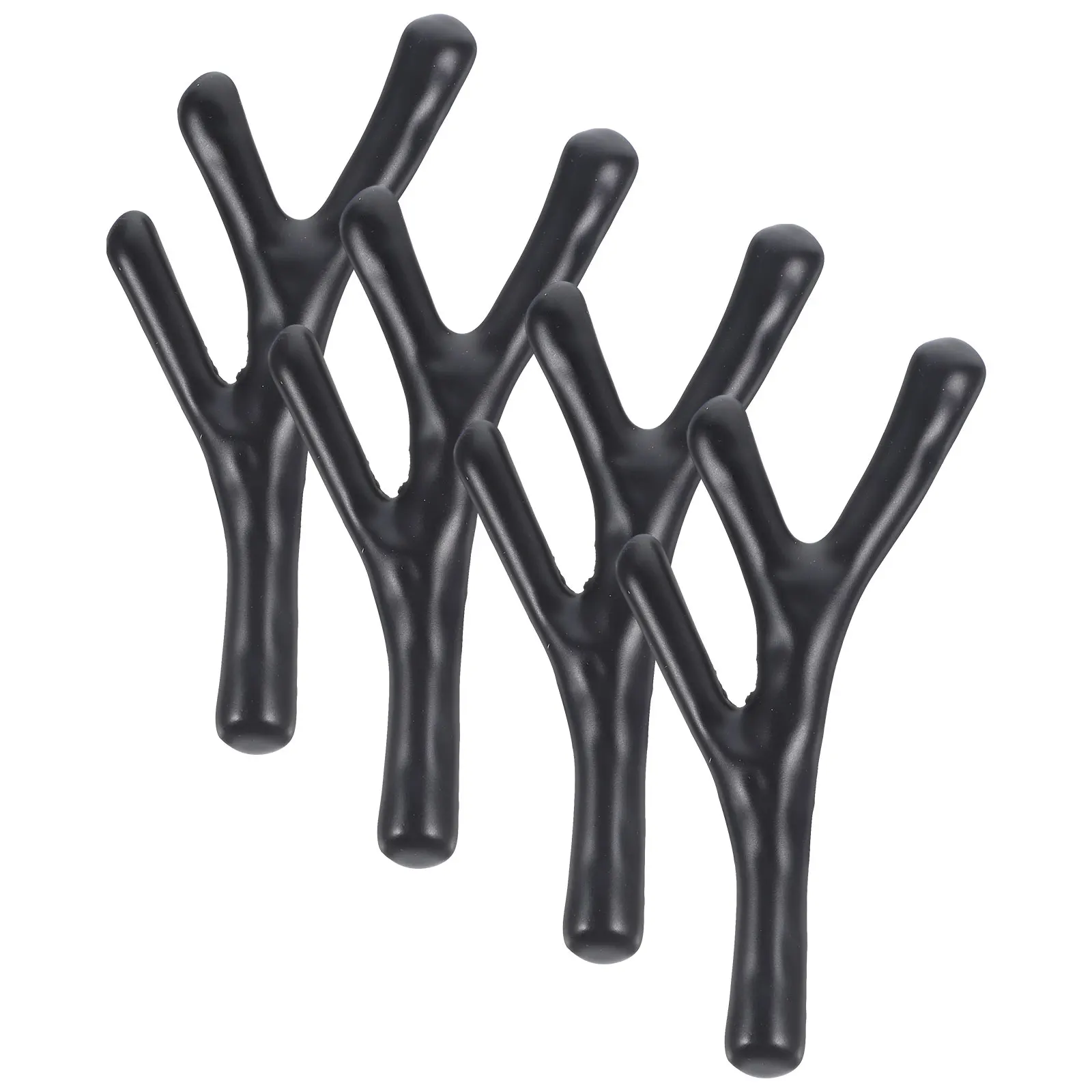 

4pcs Black Branch Shape Zinc Alloy Door Knobs for Cabinet Cupboard Closet Drawer Dresser Hardware Pulls Furniture Knobs