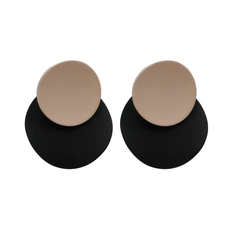 Geometrical irregular earrings elegant Circular earrings and collars Temperament is contracted earrings earrings female