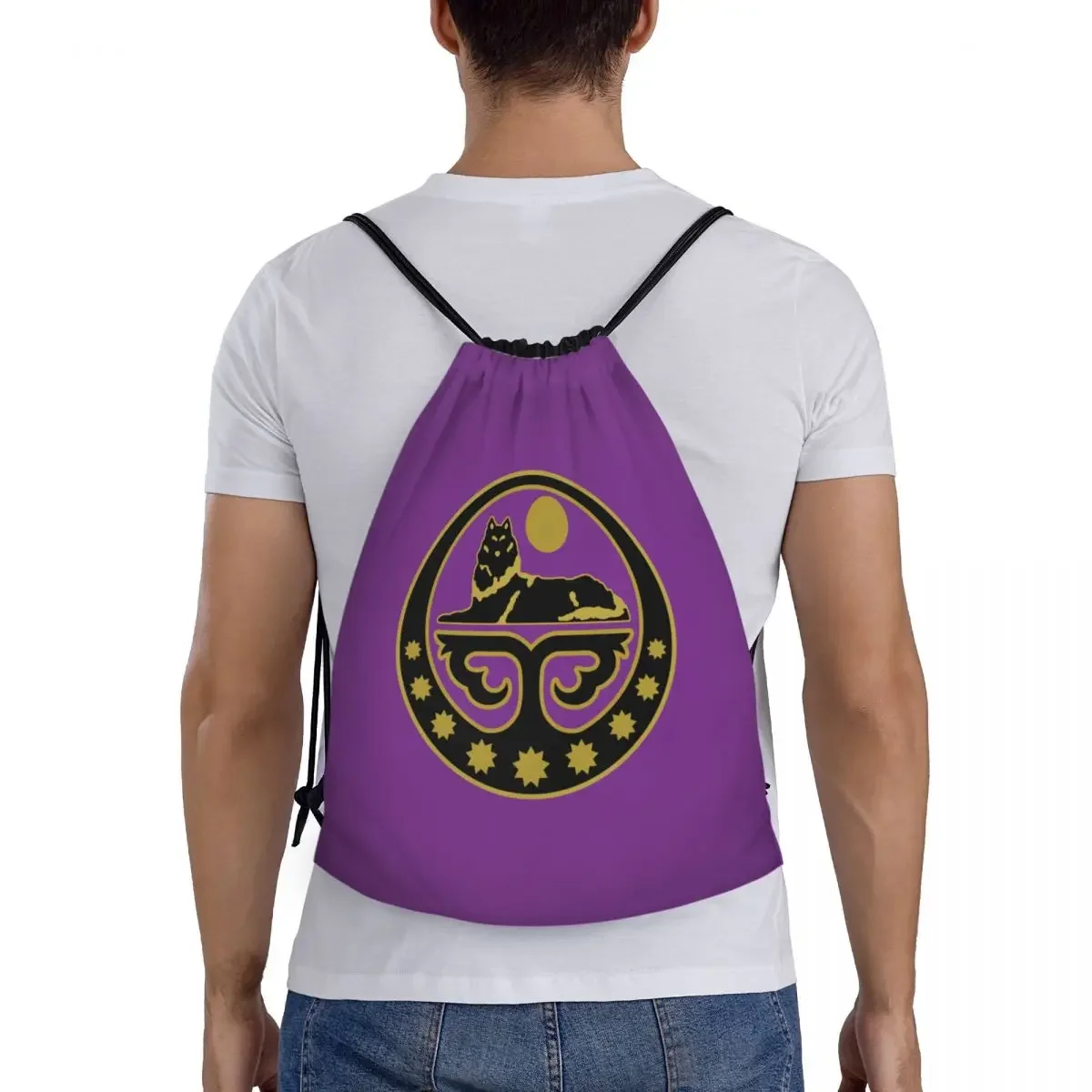 Sac à dos blason tchétchène personnalisé pour hommes et femmes, proximité Wstring, sac de sport léger, sacs pour le shopping, ChT2ya Gym