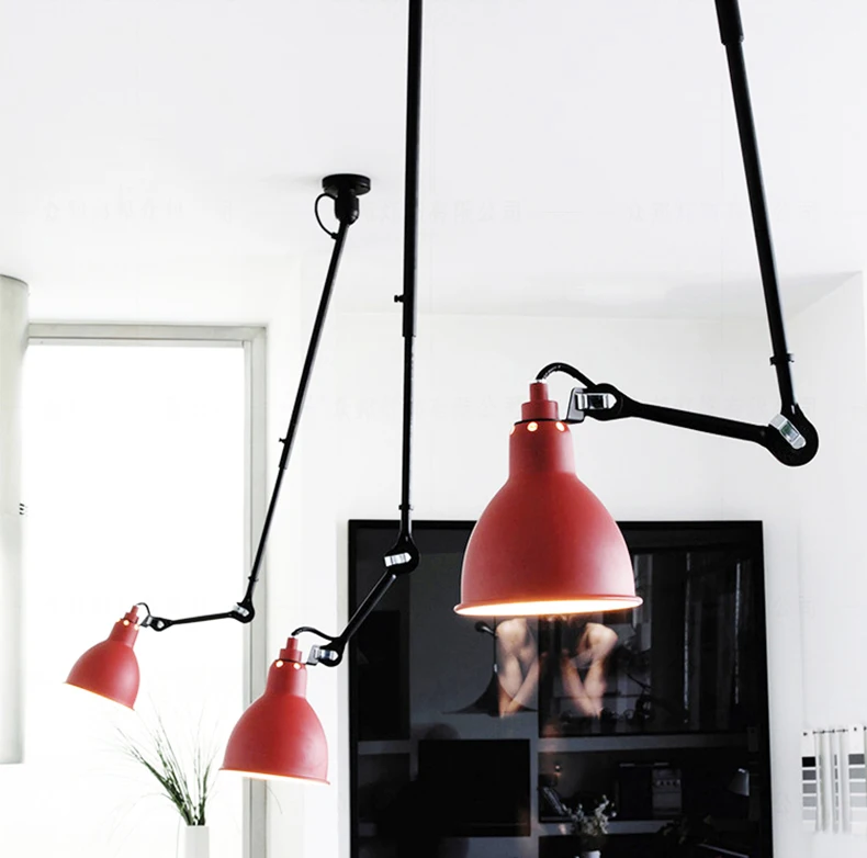 American Retro Chandelier Length Adjustable Colorful