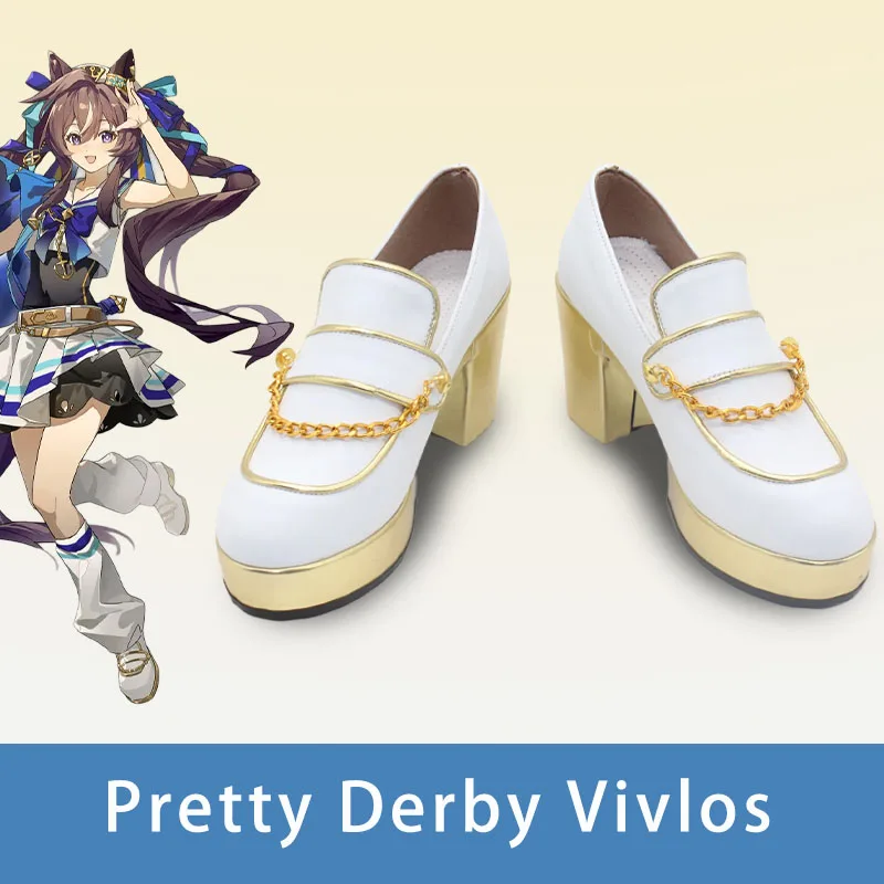 Game Pretty Derby Vivlos Cosplay Schoenen Laarzen Viburosu Voor Hallowmas Party Volwassen Vrouwen Mannen