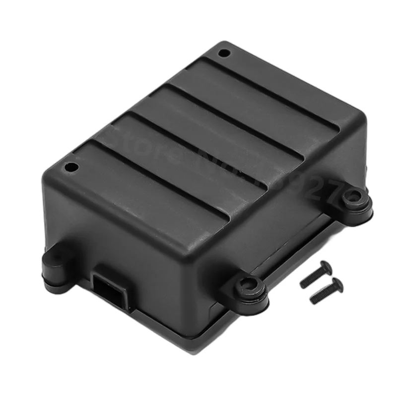 

1pc Black Plastic Rc Car Parts Accessories Radio Receiver Box For 1/10 Axial Scx10 D90 D110 Rc Crawler Cars Equipment Box