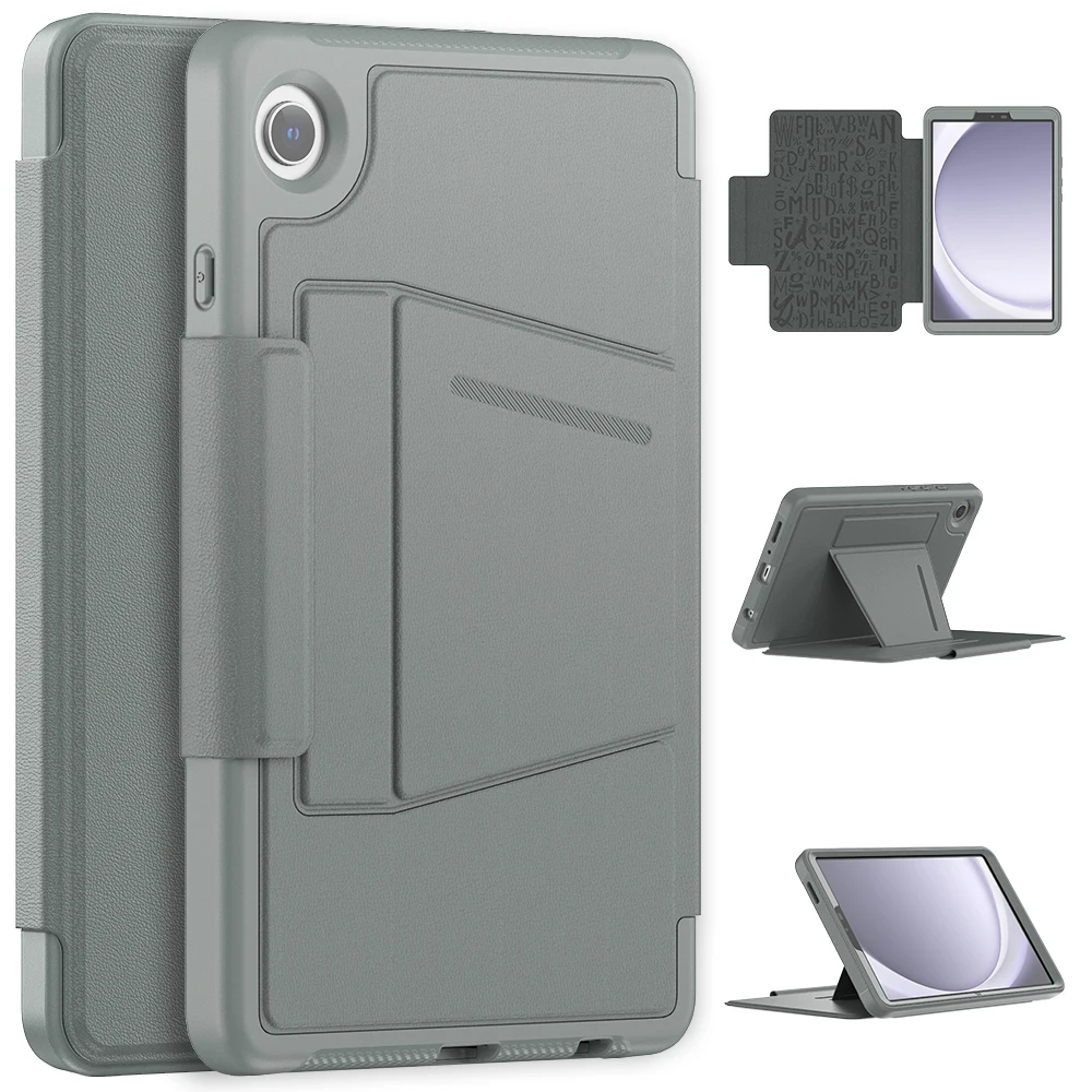 

Smart Flip Case For Samsung Galaxy Tab A9 2023 8.7 inch SM-X110 X115 X117 Adjustable Stand Magnetic Cover 3-Layers Protection