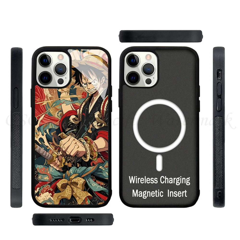 Ukiyoe O-One P-Piece Anime Phone Cases For IPhone 15 14 13 Pro Max 11 12 Mini Alex Mirror TPU Shell