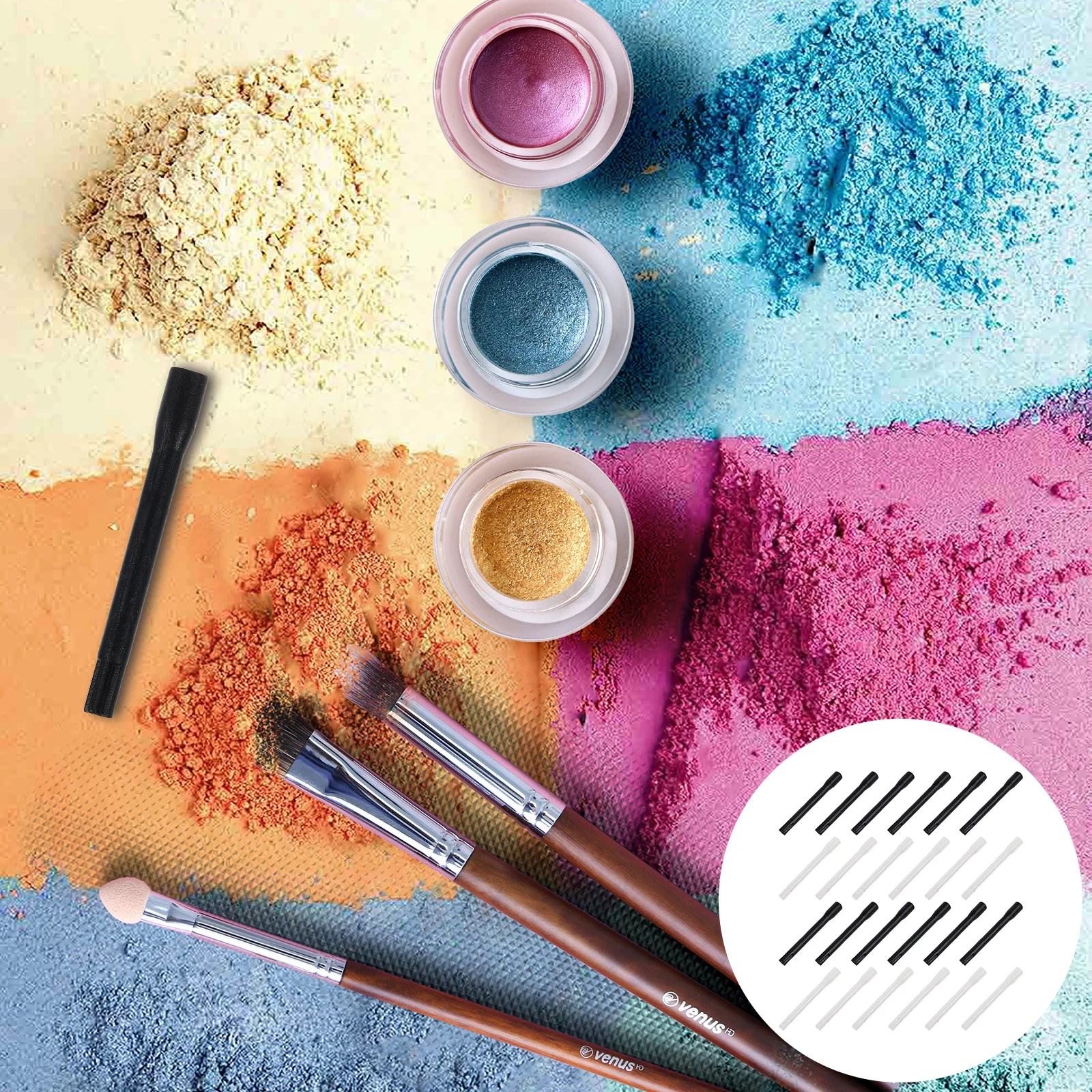 

60Pcs Pigment Stirring Rods Durable PP Disposable Mixing Sticks for Tattoo Ink Pigment Paint Glue Disposable Stirring Sticks