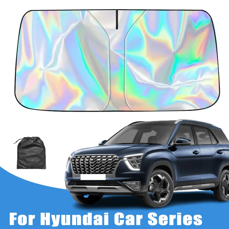 

Солнцезащитный козырек для Hyundai Elantra, Sonata, Tucson, SantaFe, Kona, Veloster, Ioniq, теплоизоляционный, автомобильный аксессуар