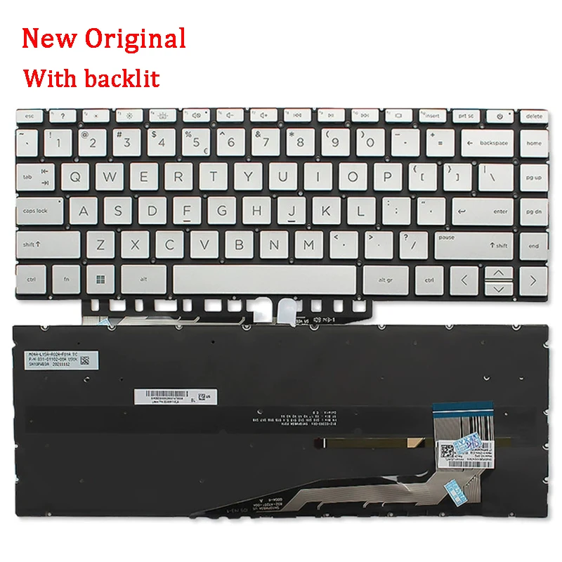 

New Genuine Laptop Replacement Keyboard Compatible for HP 13 Air Pavilion 13BE 13-be1108AU 0215AU