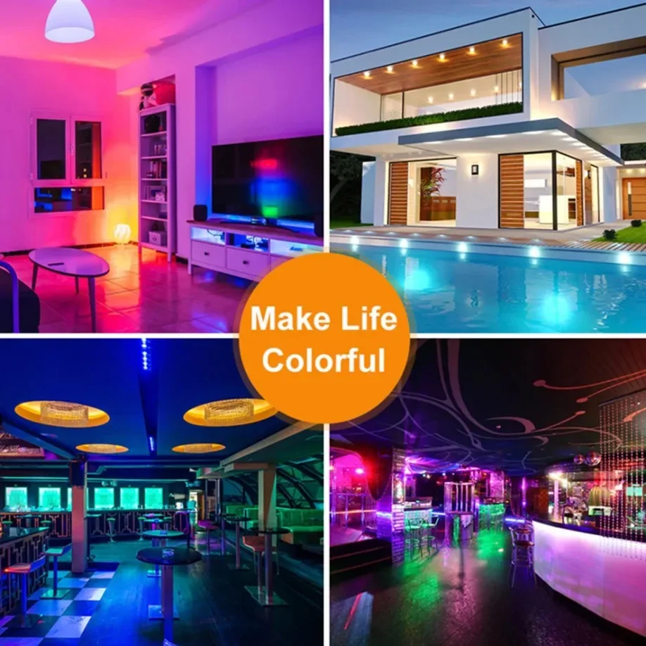 Led RGB Licht E27 Smart Control Lamp Dimbaar 5W 10W 15W RGBW Led Lamp Kleurrijke veranderende Lamp Led Lampada RGBW Wit Decor Thuis