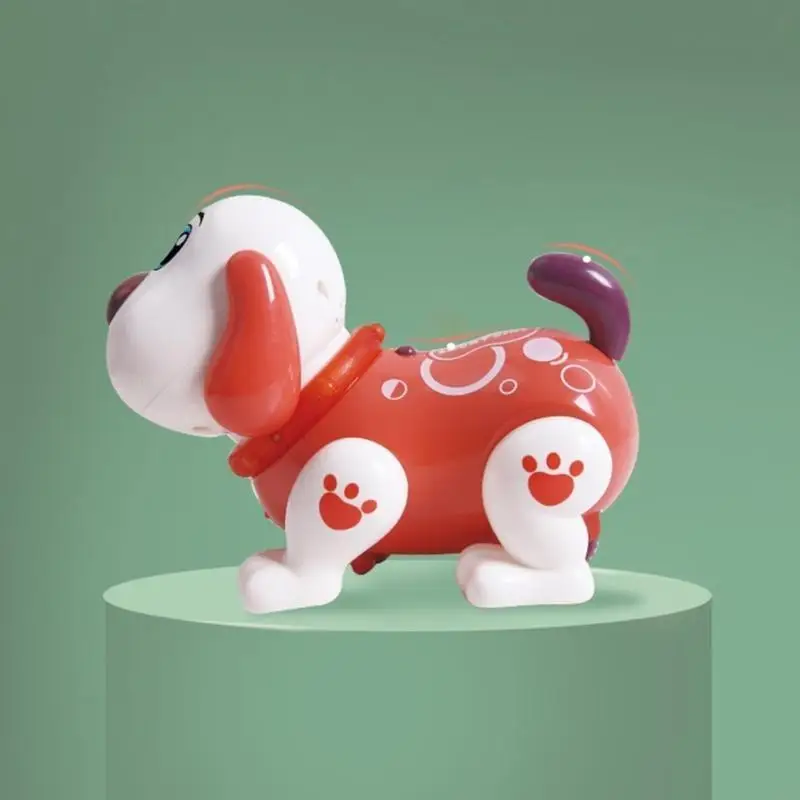 N84E Dog Singing Walking Toy Electric Dog Learning Lift Head Walking Toy for Boy Girls with Battery-powered Sound