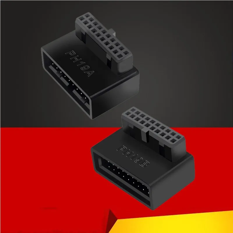 NEW USB 3.0 19Pin/20Pin Male to Female Connector Header Adapter 90 Degree Converter Computer Accessories for Desktop Motherboard