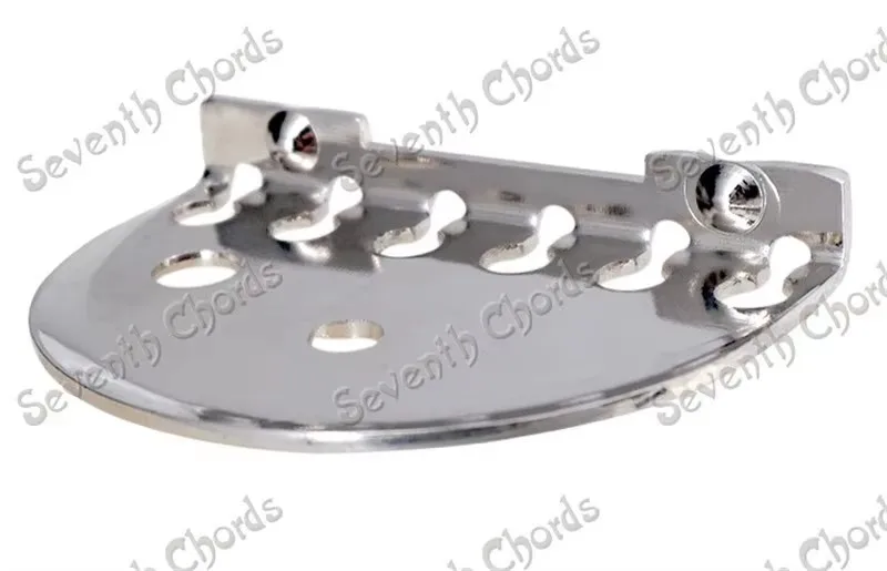 Ein Satz Nickel-E-Gitarrenbrücken für 6-Saiter, Sattel, Musikinstrumentenzubehörteile – Detail 3