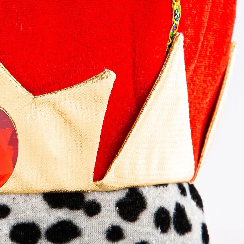 ฮาโลวีนเครื่องแต่งกายProps Prince Kingคอสเพลย์หมวกคริสต์มาสแสดงมงกุฎฟาโรห์หมวกปาร์ตี้กํามะหยี่ตกแต่งHeaddressหมวก