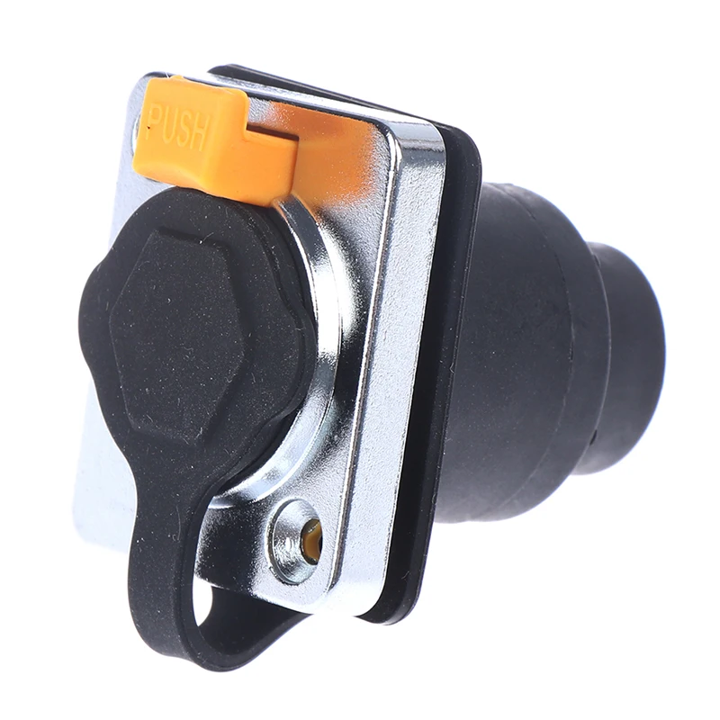 موصل مقاوم للماء RJ45 من سبائك الزنك ، تركيب لوحة أنثى ، نقل بيانات شاشة ليد كبيرة ، إيثرنت 8P ، 1 مقبس