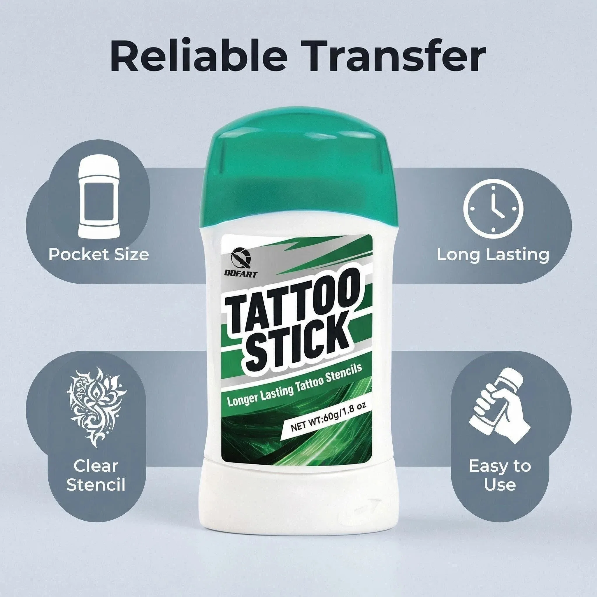 Tattoo Transfer Kit 19pcs Includes Transfer Papers Tattoo Practice Skin Tattoo Gloves Tattoo Bandages Skin Transfer Soap Suplies view 4