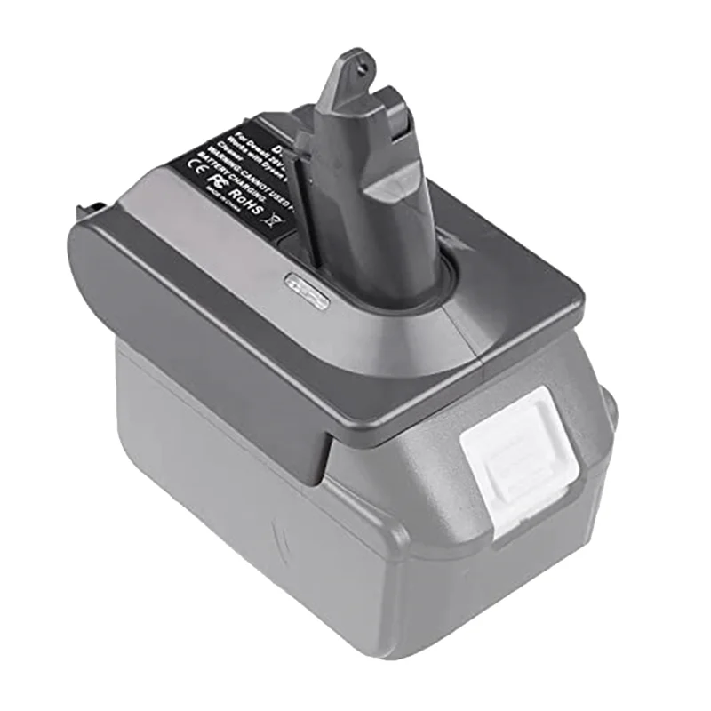 

ABUH-Adapter For 18V Lithium- Battery Convert To For Dyson V6 Tool Use,For 18V BL1830 BL1850 Battery