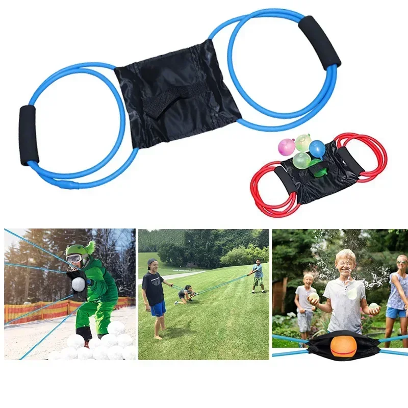 Water balloon 3person launcher Water ball launcher Elastic ball bomb launcher Water balloon launch Outdoor Entertainment Toys CN