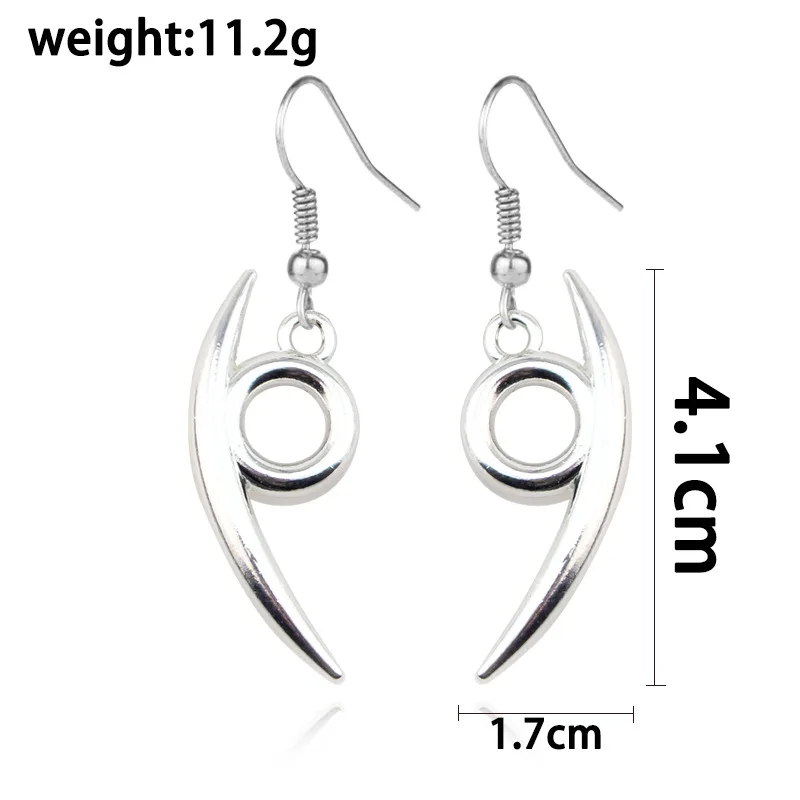 Orochimaru Cosplay Pingentes, brinco liga zinco