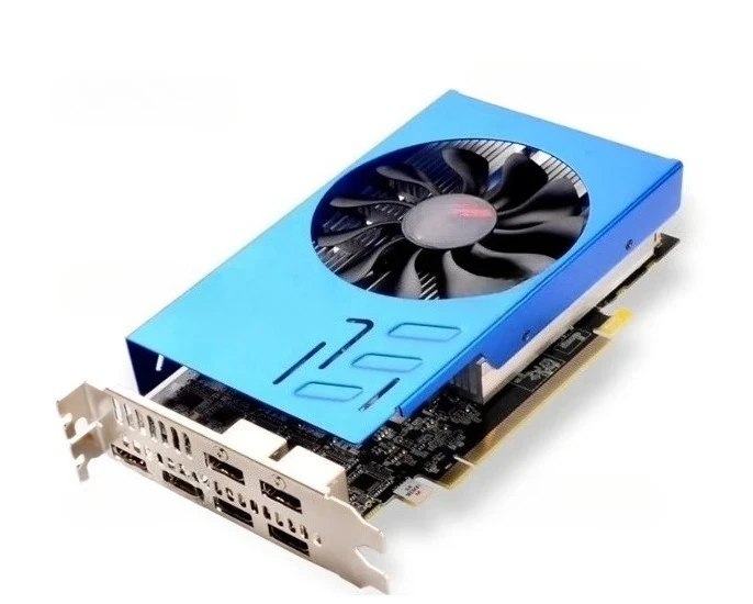 Multi-Screen Graphics Card 6 Screens 6 Ports Lock Screen RX580/R7350 Stock Futures Splicing Fusion 6 HDMI Interfaces - alternate angle
