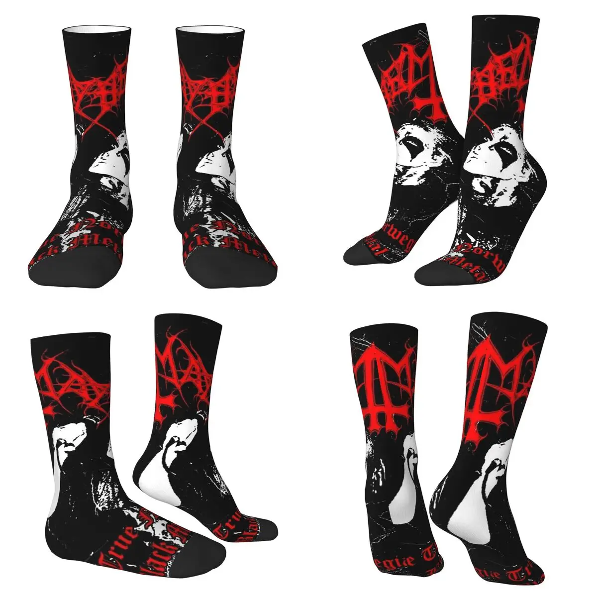 

Mayhem Black Meta Dead Socks Harajuku Sweat Absorbing Stockings All Season Long Socks Accessories for Unisex Birthday Present
