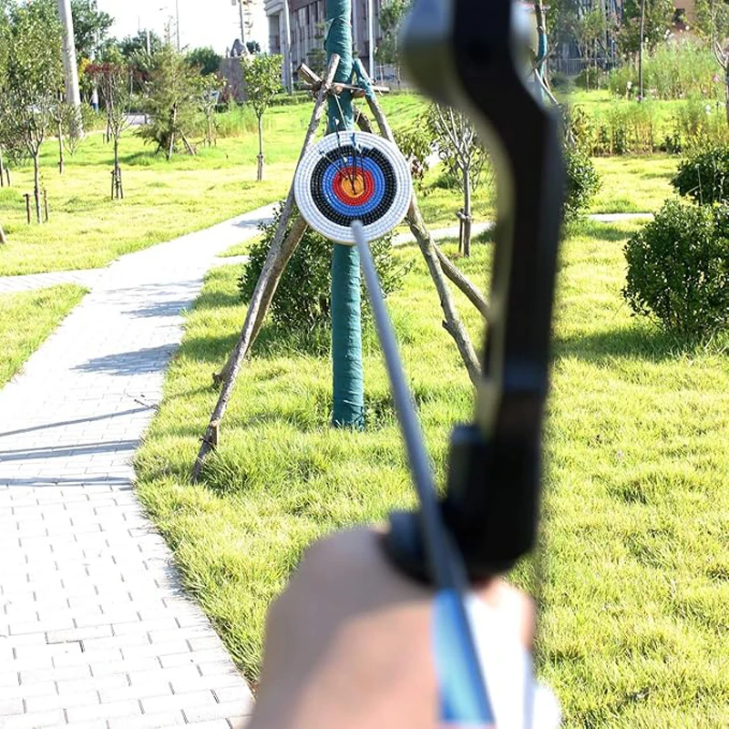 50cm Straw Archery Target Handwoven Traditional Bow and Arrow Target Durable Outdoor Backyard Shooting Practice Target for Recur - view 5