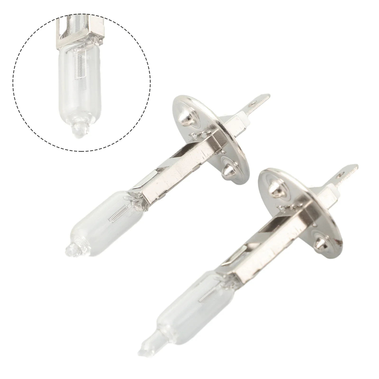 Ampoule halogène en alliage d'aluminium pour véhicule, lampe à quartz pour coffre de voiture et camionnette, lumière de sauna automobile, blanc chaud, H1, 55W, 12V, 4 pièces