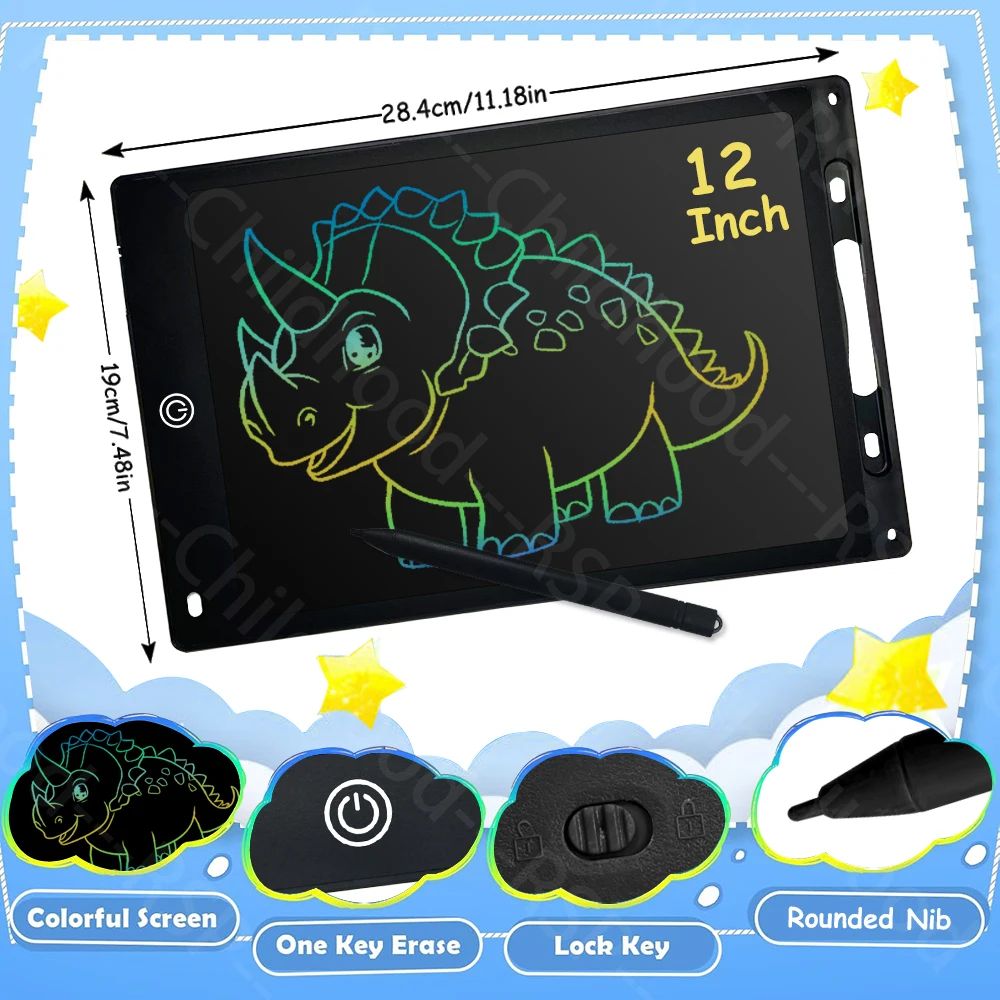 6.5/8.5/10/12 Inch LCD Schrijven Tablet Elektronische Tekentafel Doodle Schetsblok Handschrift Pad Speelgoed voor kinderen Verjaardagscadeautjes