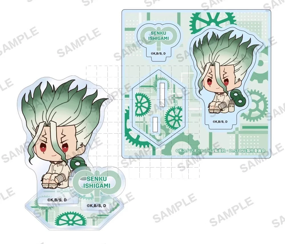 Game Ishigami Senku Asagiri Hyoga Saionji Ukyo Nanami Ryusui Acryl Stand Pop Anime Figuur Model Plaat Cosplay Speelgoed voor Gift